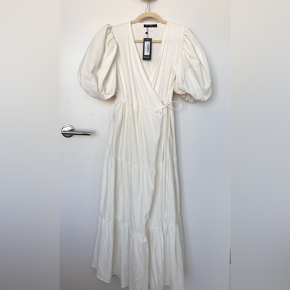 Puff Sleeved Tiered Maxi Dress